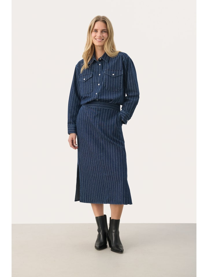 Юбка из денима LizziePW Regular Fit, цвет: полосатый, темно-синий PART TWO
Юбка из денима LizziePW Regular Fit, цвет: полосатый, темно-синий PART TWO