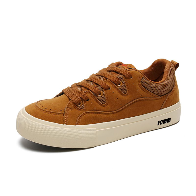 FCMM Мужские низкие скейтерские кеды цвета хаки, цвет Khaki 
FCMM Мужские низкие скейтерские кеды цвета хаки, цвет Khaki