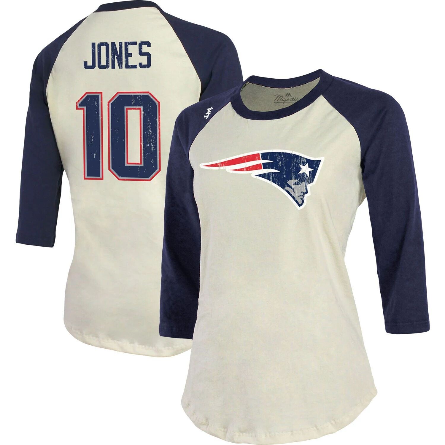 Женская футболка Majestic Threads Mac Jones кремового/темно-синего цвета New England Patriots с именем и номером игрока футболка реглан с рукавами 3/4 Majestic, Синий, Женская футболка Majestic Threads Mac Jones кремового/темно-синего цвета New England Pa
Женская футболка Majestic Threads Mac Jones кремового/темно-синего цвета New England Patriots с именем и номером игрока футболка реглан с рукавами 3/4 Majestic, Синий, Женская футболка Majestic Threads Mac Jones кремового/темно-синего цвета New England Pa