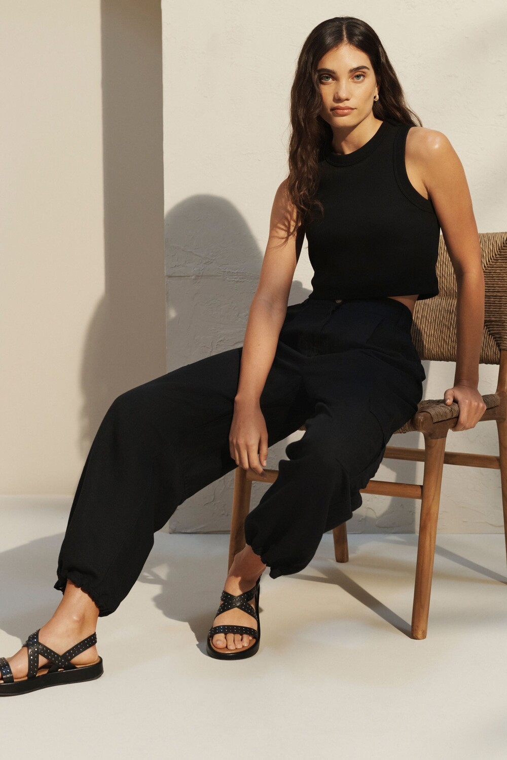 Брюки-Карго из льняной ткани Next, черный
Брюки-Карго из льняной ткани Next, черный