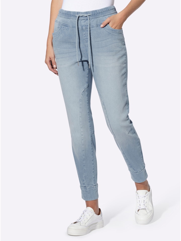 Брюки 7/8 синего цвета с отбеленными краями Heine
Брюки 7/8 синего цвета с отбеленными краями Heine