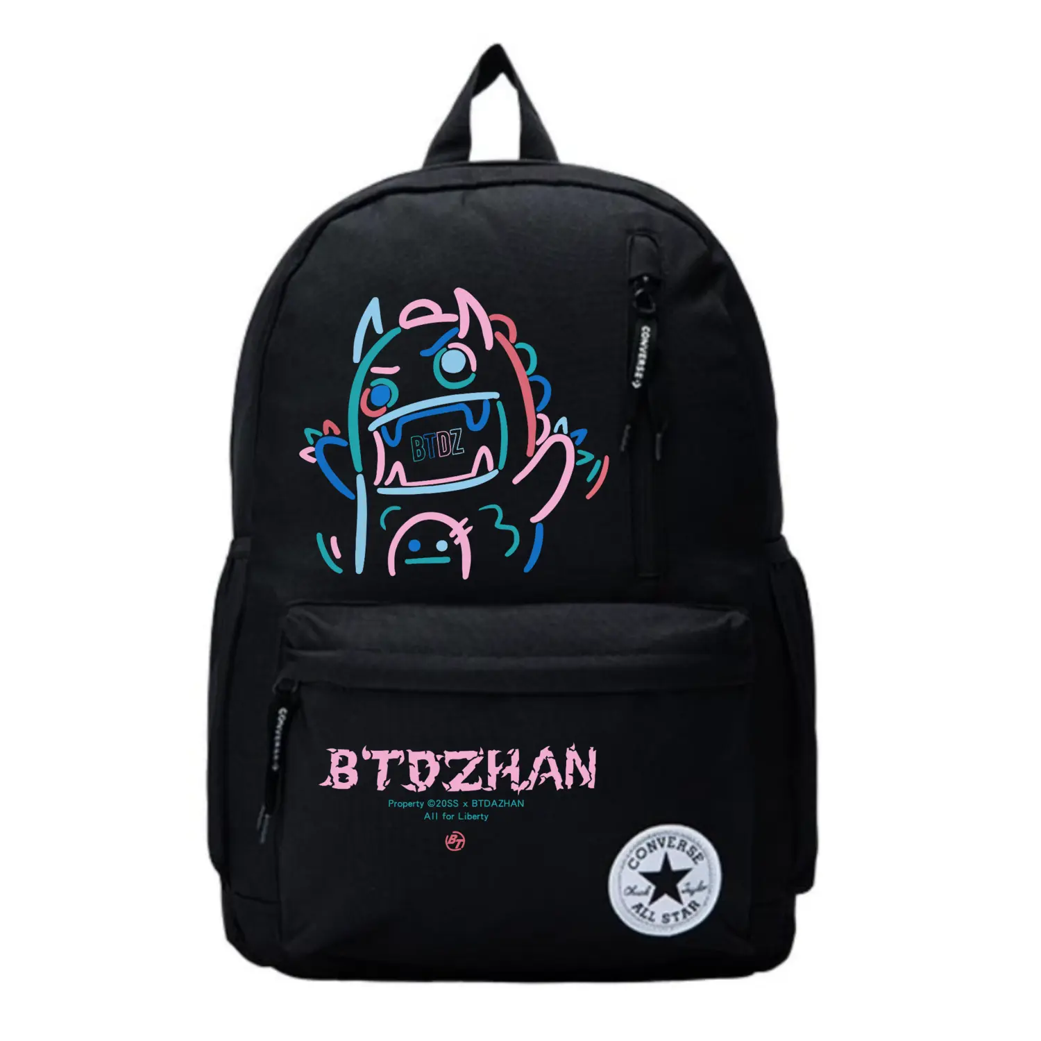 Converse Полиэстеровый рюкзак среднего размера унисекс черный, Monster
Converse Полиэстеровый рюкзак среднего размера унисекс черный, Monster