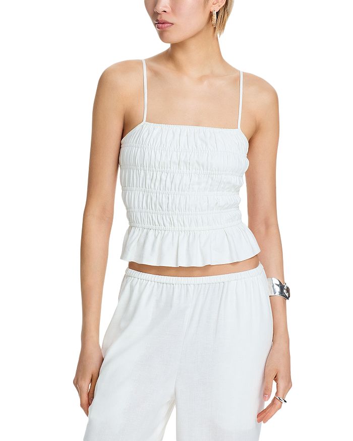 Дельта укороченная блузка из поплина со сборками Solid & Striped, белый
Дельта укороченная блузка из поплина со сборками Solid & Striped, белый