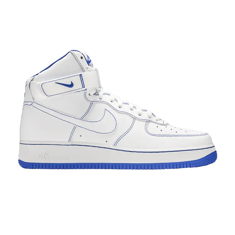 Кроссовки Nike Air Force 1 High 'Royal Blue', белый 
Кроссовки Nike Air Force 1 High 'Royal Blue', белый