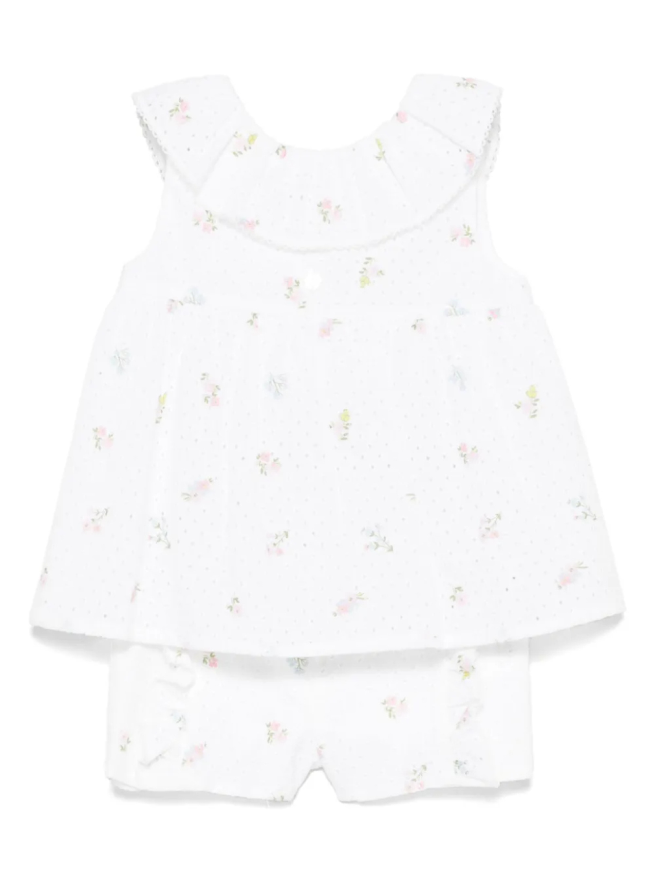 Комплект из платья и шортов с английской вышивкой Patachou, белый
Комплект из платья и шортов с английской вышивкой Patachou, белый