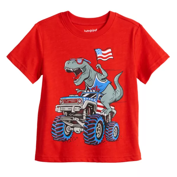 Футболка для мальчиков с патриотическим принтом Jumping Beans, цвет red trex usa
Футболка для мальчиков с патриотическим принтом Jumping Beans, цвет red trex usa