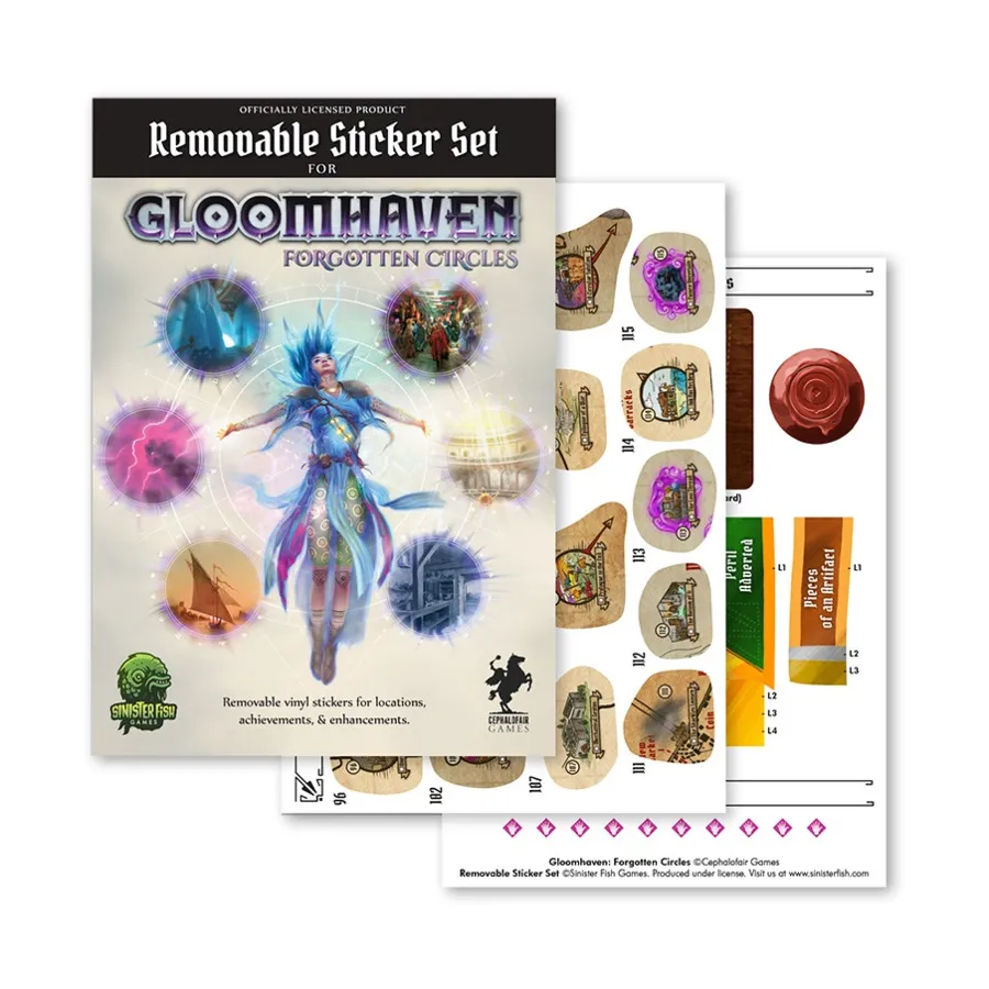 Gloomhaven - Набор съемных наклеек «Забытые круги», Miscellaneous Game Aids (Sinister Fish Games)
Gloomhaven - Набор съемных наклеек «Забытые круги», Miscellaneous Game Aids (Sinister Fish Games)