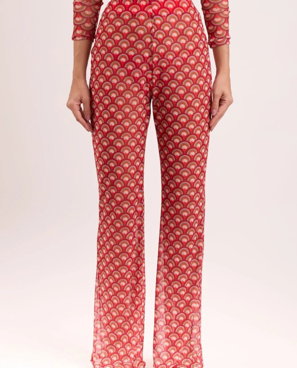 Длинные женские брюки с принтом Río de Sol, красный
Длинные женские брюки с принтом Río de Sol, красный