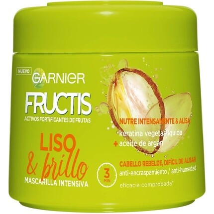 Fructis Укрепляющая маска для волос Smooth & Shine с жидким растительным кератином и аргановым маслом 300 мл, Garnier
Fructis Укрепляющая маска для волос Smooth & Shine с жидким растительным кератином и аргановым маслом 300 мл, Garnier