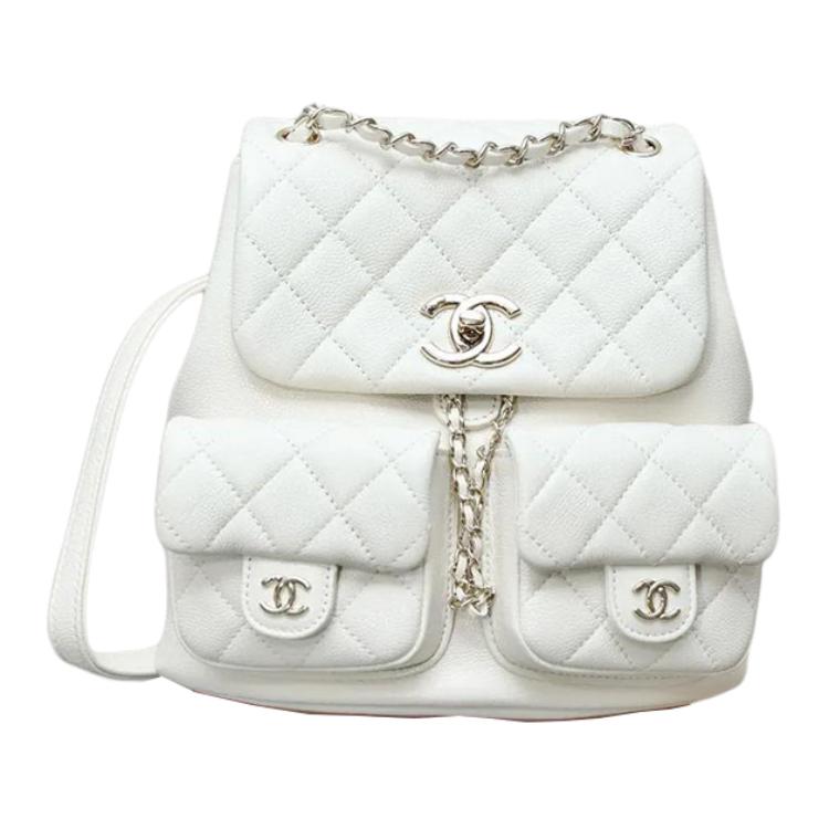 CHANEL Рюкзак женский из коровьей кожи с текстурой личи белый
CHANEL Рюкзак женский из коровьей кожи с текстурой личи белый