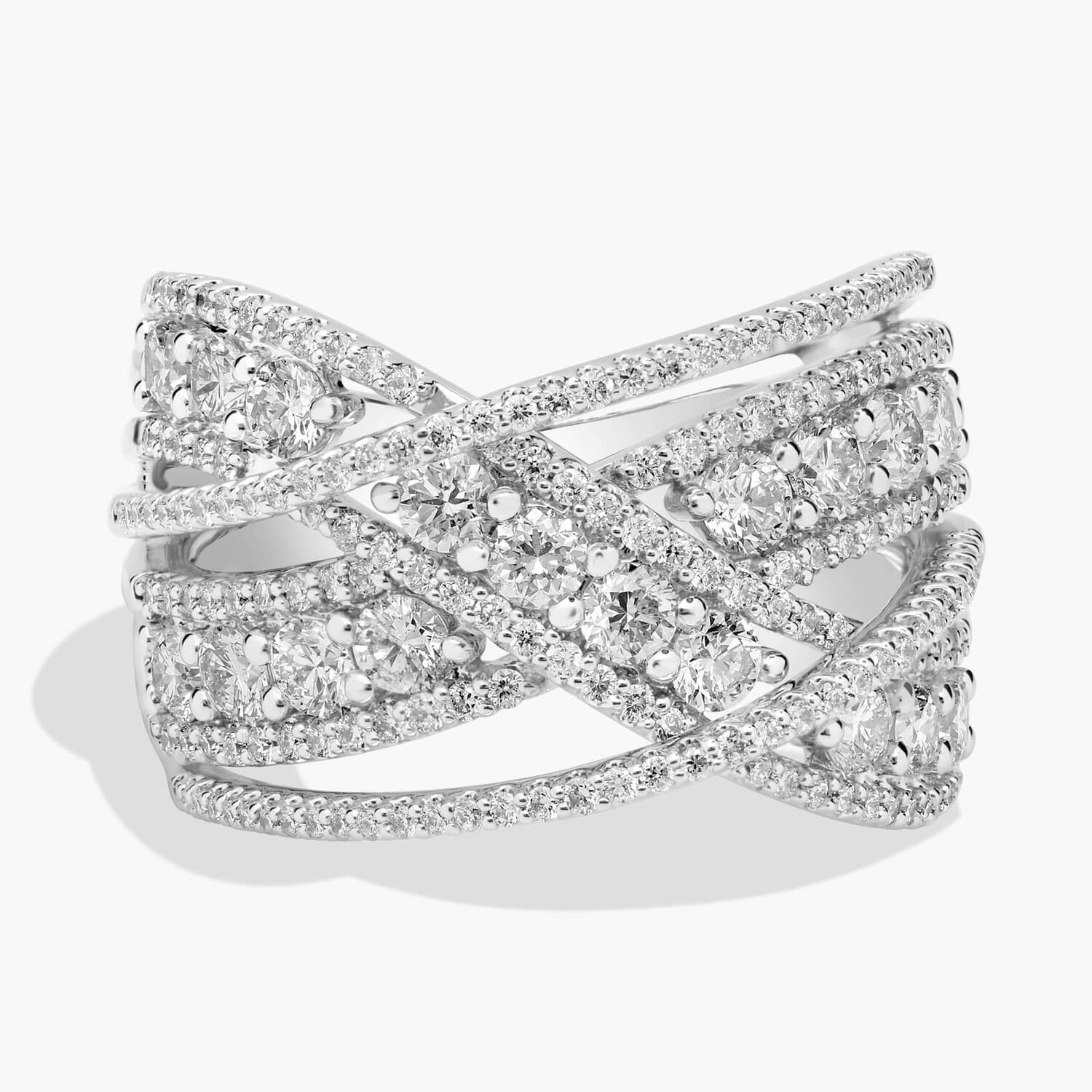 Модное кольцо с бриллиантами Crossover из 14-каратного белого золота (1 1/2 карата, Tw) Blue Nile
Модное кольцо с бриллиантами Crossover из 14-каратного белого золота (1 1/2 карата, Tw) Blue Nile