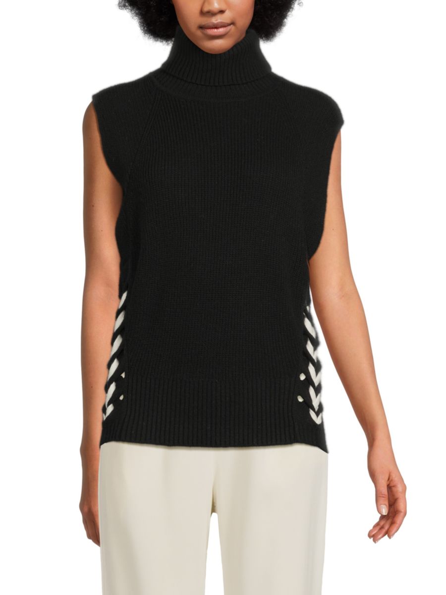 Жилет-свитер на шнуровке от Annalise Ramy Brook, черный
Жилет-свитер на шнуровке от Annalise Ramy Brook, черный