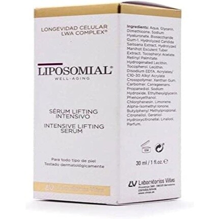 Liposomial-Tanit-Lotalia Липосомальная сыворотка Well-Aging Intensive Lifting 30 мл
Liposomial-Tanit-Lotalia Липосомальная сыворотка Well-Aging Intensive Lifting 30 мл
