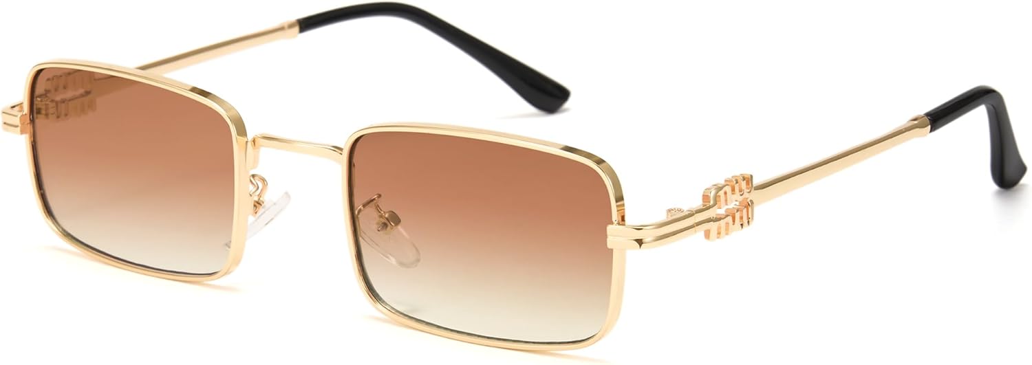 Солнцезащитные очки Cyxus прямоугольной формы для женщин, винтажный стиль 90-х, ретро-стиль Y2k, маленькие, легкие, с защитой от УФ-излучения, металлическая оправа, модель 1310, Frame: Gold+ Lens: Brown
Солнцезащитные очки Cyxus прямоугольной формы для женщин, винтажный стиль 90-х, ретро-стиль Y2k, маленькие, легкие, с защитой от УФ-излучения, металлическая оправа, модель 1310, Frame: Gold+ Lens: Brown