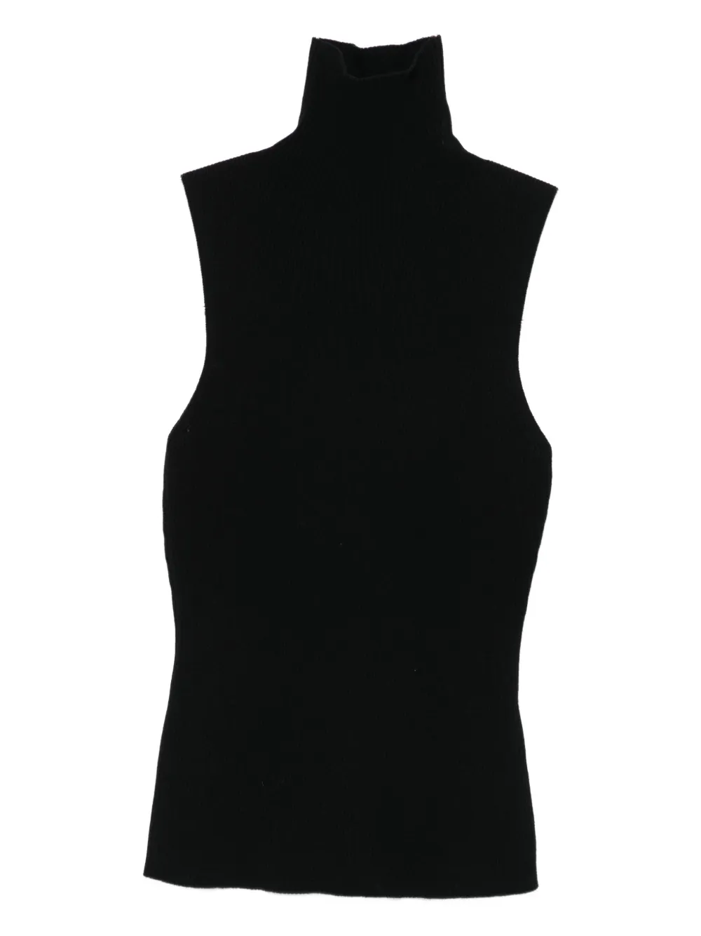 Трикотажный безрукавный топ с высоким воротом Maje, черный
Трикотажный безрукавный топ с высоким воротом Maje, черный