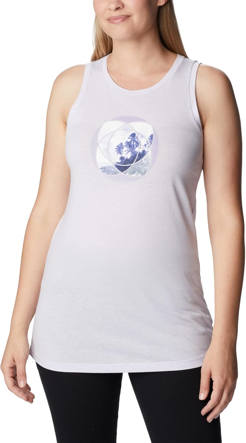 Columbia Womens Bluff Mesa Топ-Кэми, Purple Tint Heather/Meditation Isle Grx
Columbia Womens Bluff Mesa Топ-Кэми, Purple Tint Heather/Meditation Isle Grx