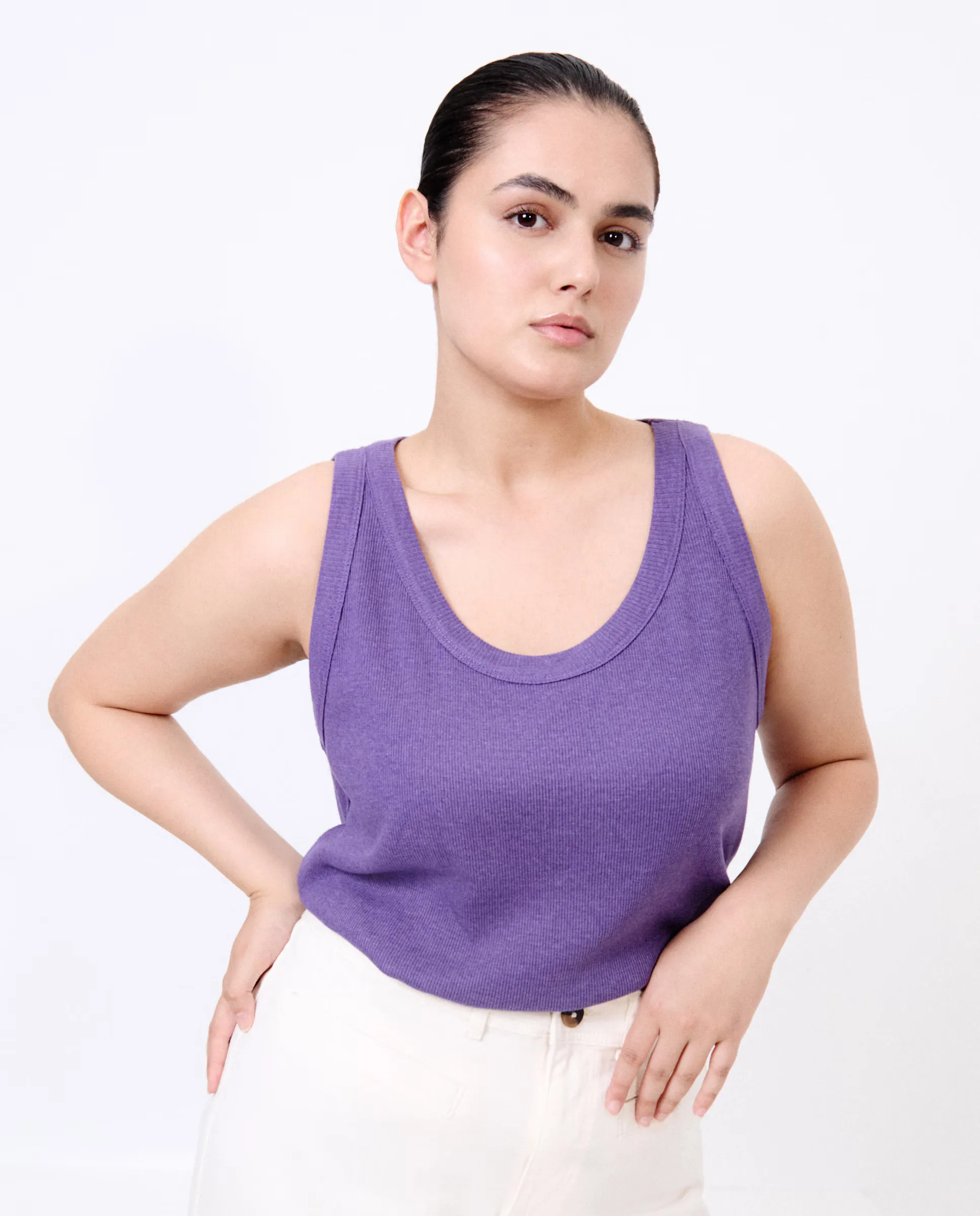 Женская хлопковая майка без рукавов Couchel, фиолетовый
Женская хлопковая майка без рукавов Couchel, фиолетовый