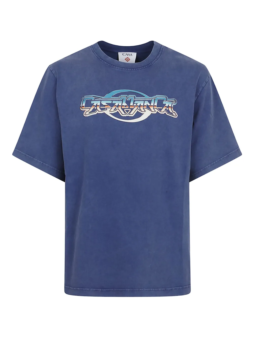 Хлопковая футболка с логотипом CASABLANCA, синий
Хлопковая футболка с логотипом CASABLANCA, синий
