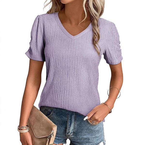 Женская футболка с v-образным вырезом и коротким рукавом Seoria, Light Purple, Фиолетовый, Женская футболка с v-образным вырезом и коротким рукавом Seoria, Light Purple
Женская футболка с v-образным вырезом и коротким рукавом Seoria, Light Purple, Фиолетовый, Женская футболка с v-образным вырезом и коротким рукавом Seoria, Light Purple
