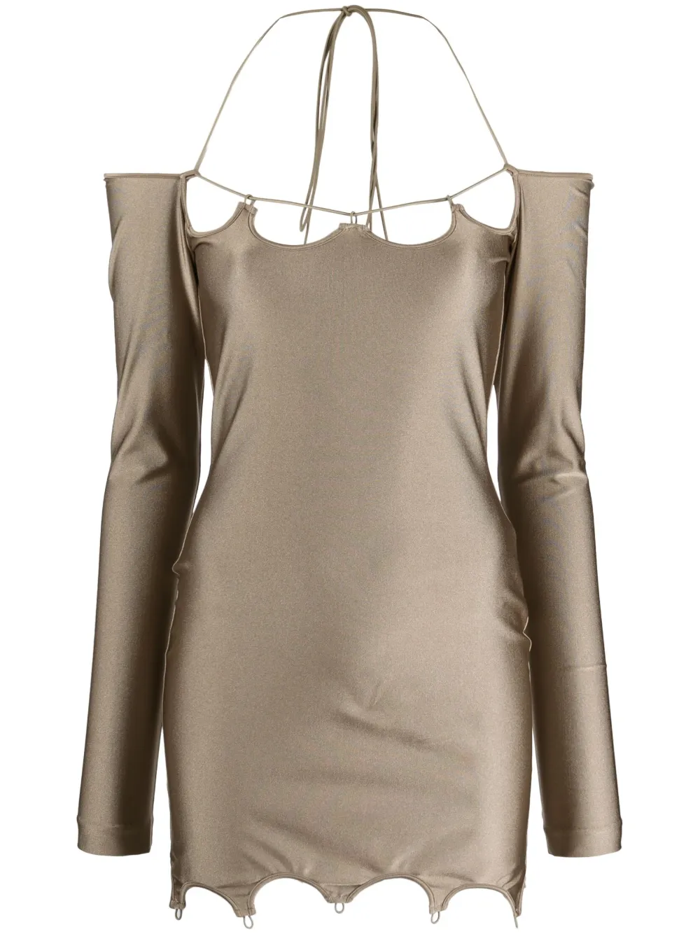 Платье мини Lyna с открытыми плечами The Attico, зеленый
Платье мини Lyna с открытыми плечами The Attico, зеленый