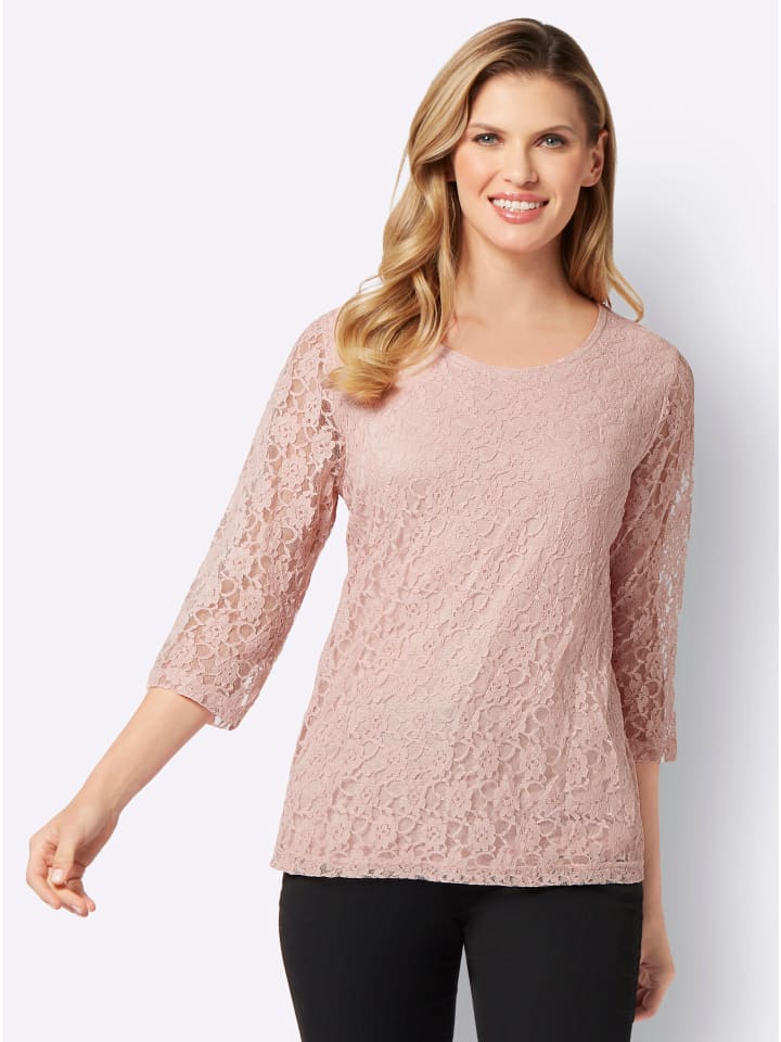 Кружевная рубашка пудрово-розового цвета Sieh an!
Кружевная рубашка пудрово-розового цвета Sieh an!
