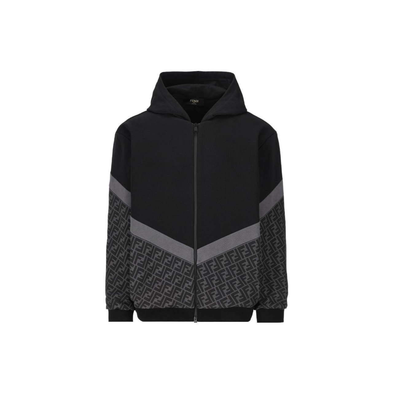 Худи с молнией ff motif FENDI, черный
Худи с молнией ff motif FENDI, черный
