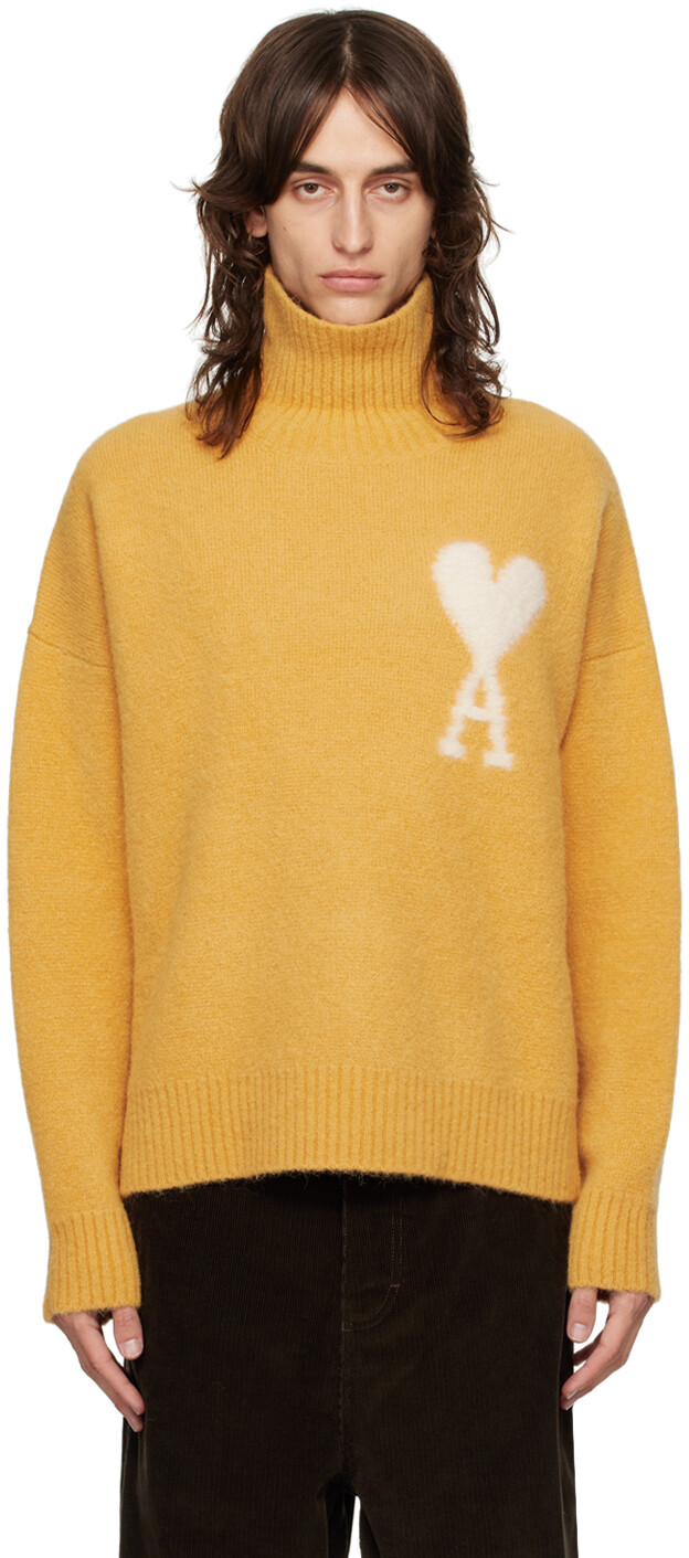 Желтая водолазка Ami de Cœur AMI Paris
Желтая водолазка Ami de Cœur AMI Paris