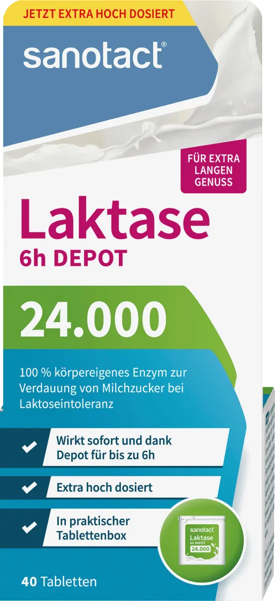 Лактаза 24000 таблетки 40 шт. по 16 г. sanotact
Лактаза 24000 таблетки 40 шт. по 16 г. sanotact