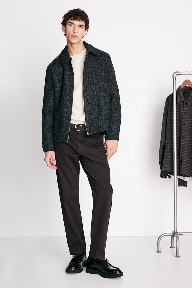 Твидовая рубашка обычного кроя H&M, серый
Твидовая рубашка обычного кроя H&M, серый