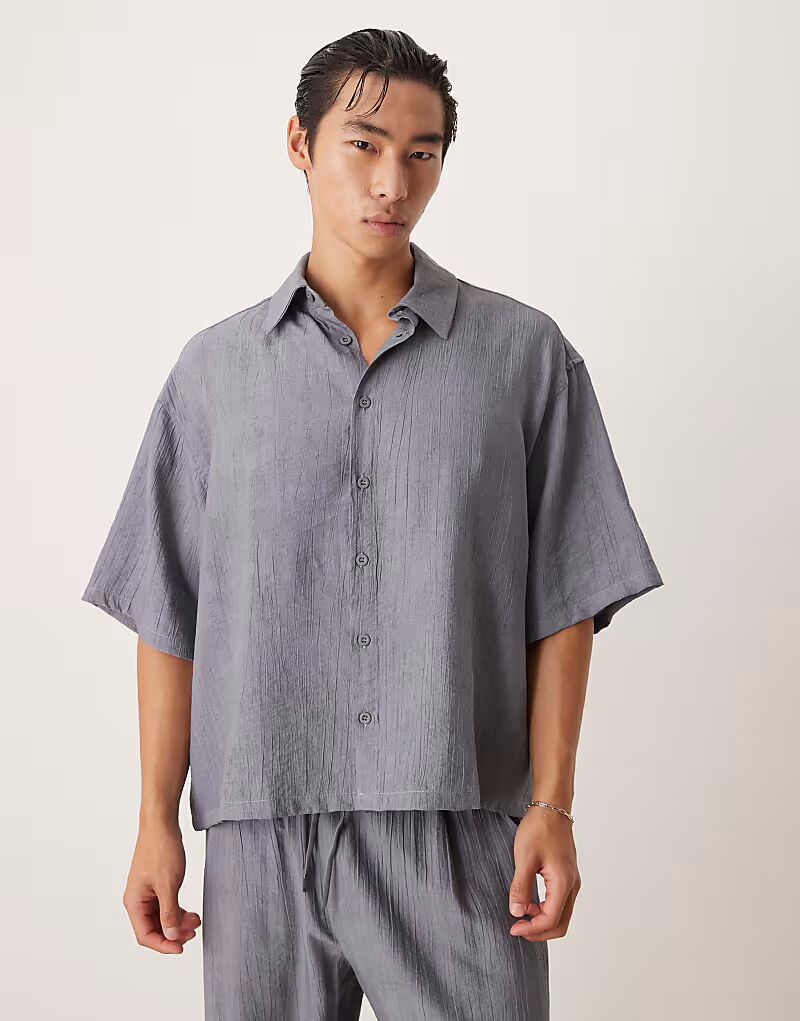 Рубашка свободного кроя синего цвета Asos Design
Рубашка свободного кроя синего цвета Asos Design