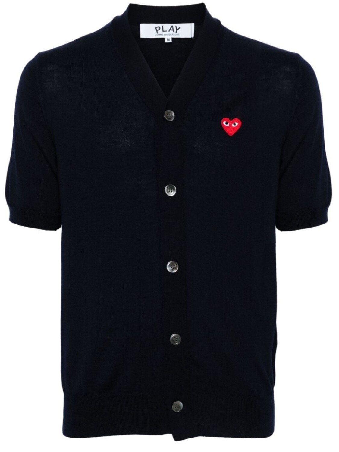 Comme Des Garçons Play шерстяной кардиган с V-образным вырезом, синий
Comme Des Garçons Play шерстяной кардиган с V-образным вырезом, синий