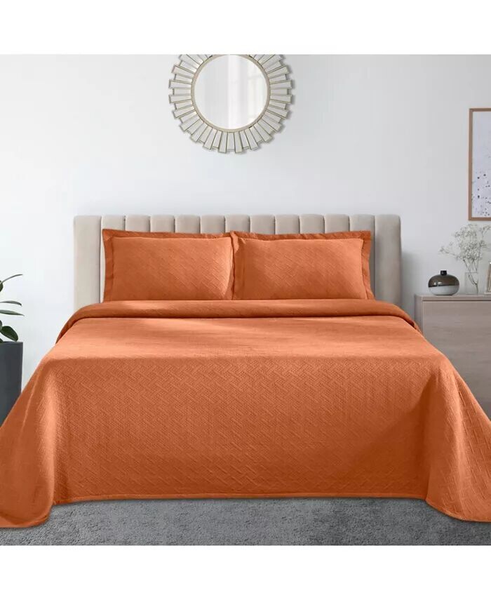 Всесезонный комплект из 3-х предметов корзинного плетения Matelasse из 100% хлопка, размер King Superior, оранжевый
Всесезонный комплект из 3-х предметов корзинного плетения Matelasse из 100% хлопка, размер King Superior, оранжевый