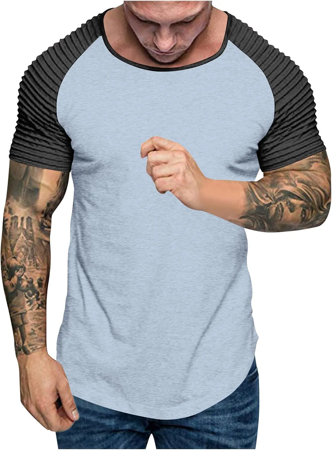 Футболка для мужчин Casual летняя Raglan Color Block Loose
Футболка для мужчин Casual летняя Raglan Color Block Loose