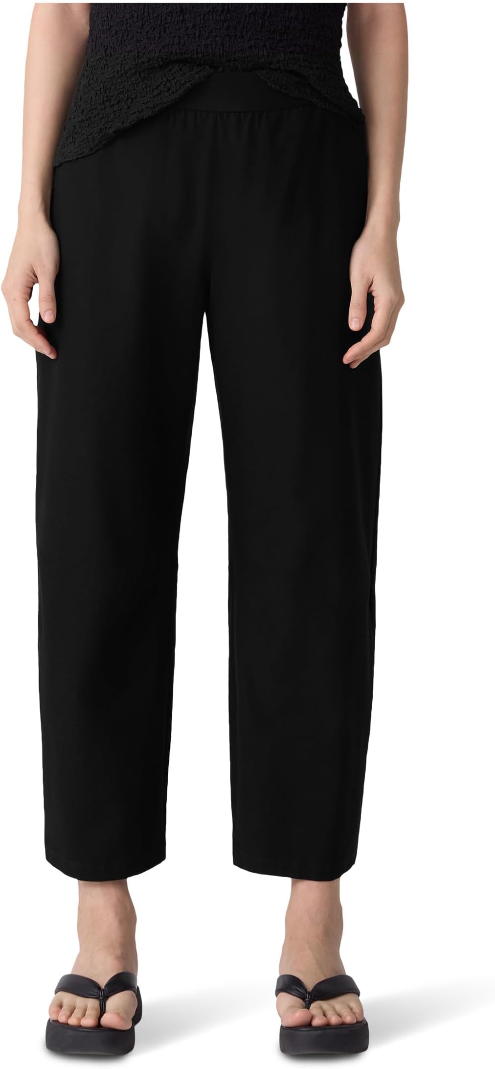 Брюки Eileen Fisher Washable Stretch Crepe Ankle Barrel Pant, Black
Брюки Eileen Fisher Washable Stretch Crepe Ankle Barrel Pant, Black