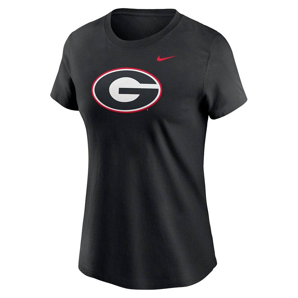 Женская черная футболка с логотипом Nike Georgia Bulldogs Primetime Evergreen, цвет Uga Black 
Женская черная футболка с логотипом Nike Georgia Bulldogs Primetime Evergreen, цвет Uga Black