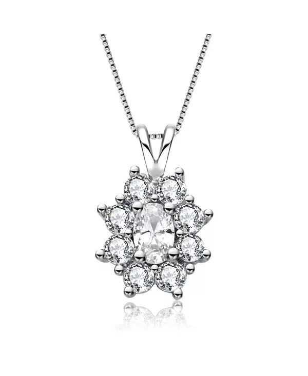 Подвеска-Капля из стерлингового серебра с кубическим цирконием в форме цветка Genevive, white
Подвеска-Капля из стерлингового серебра с кубическим цирконием в форме цветка Genevive, white