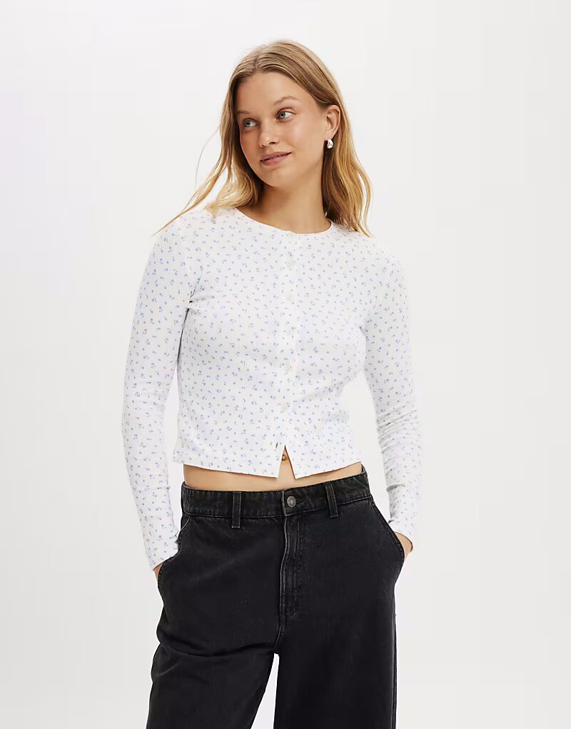 Cotton:On Scarlet ажурный кардиган синего цвета
Cotton:On Scarlet ажурный кардиган синего цвета