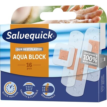 Salvequick Aqua Block 16 Водостойкая штукатурка, 16 шт., черная
Salvequick Aqua Block 16 Водостойкая штукатурка, 16 шт., черная