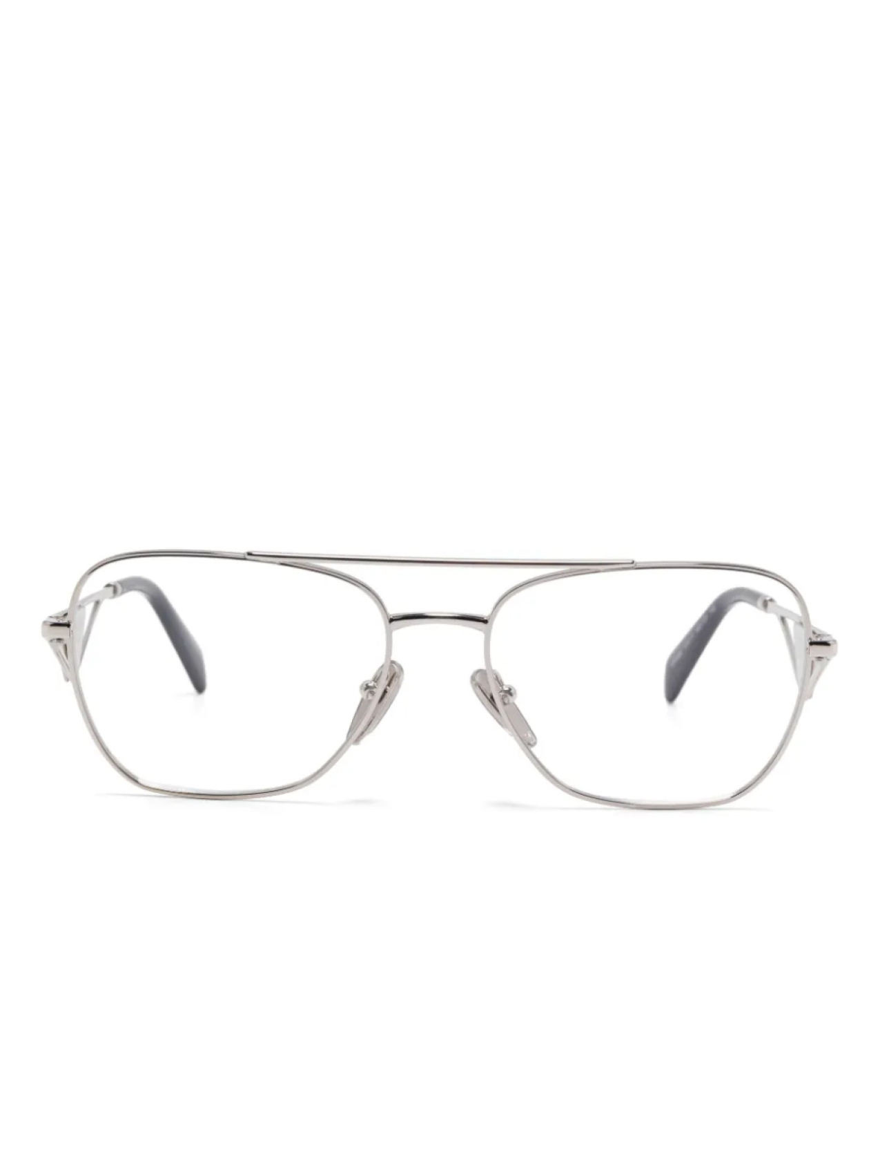 Очки Prada Eyewear с треугольным логотипом, серый
Очки Prada Eyewear с треугольным логотипом, серый