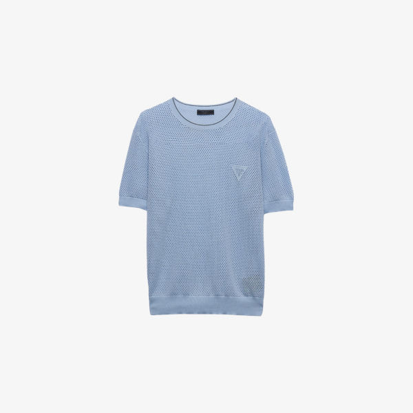 Футболка Prada с треугольным логотипом, голубой
Футболка Prada с треугольным логотипом, голубой