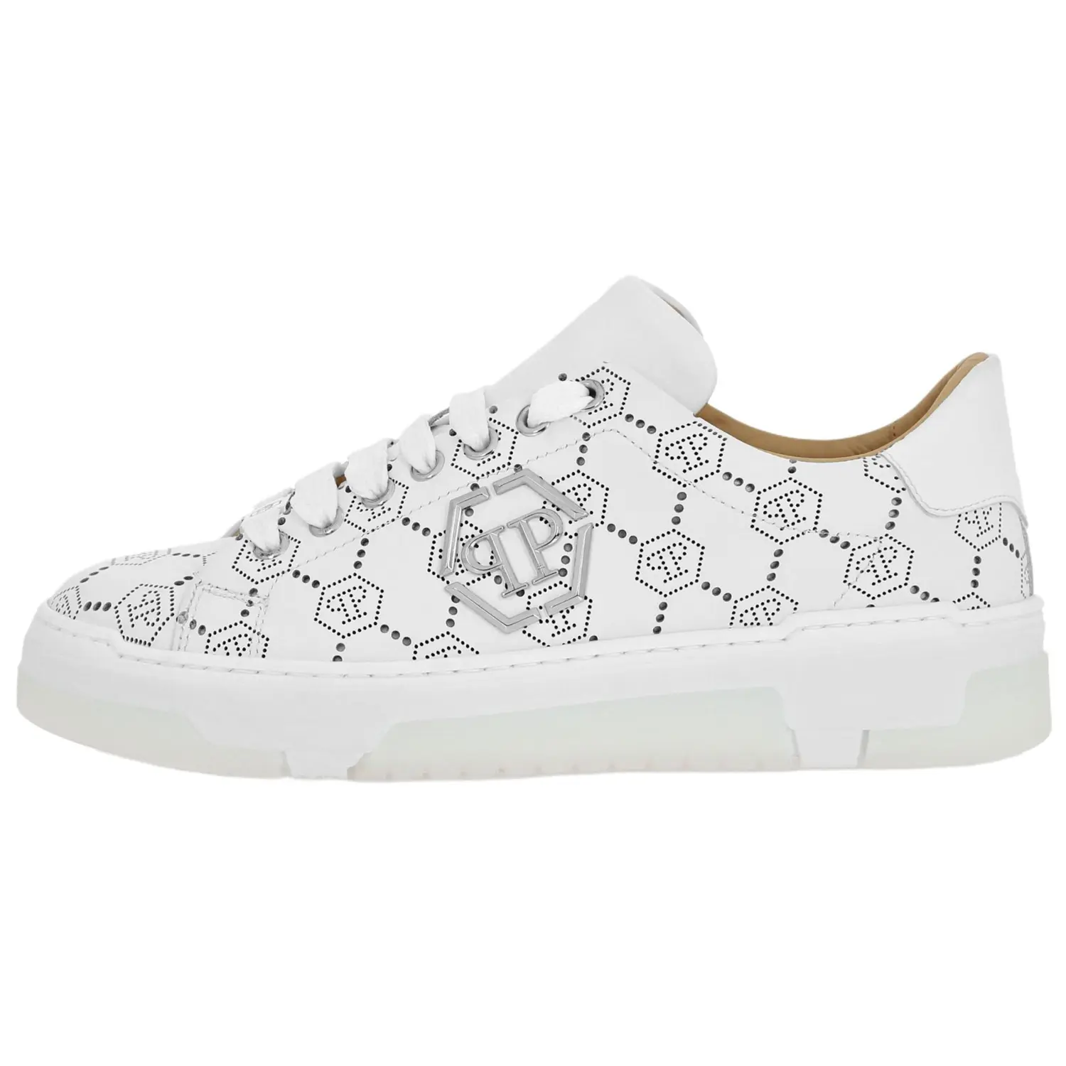 PHILIPP PLEIN Кожаные низкие скейтерские кроссовки Unisex White
PHILIPP PLEIN Кожаные низкие скейтерские кроссовки Unisex White