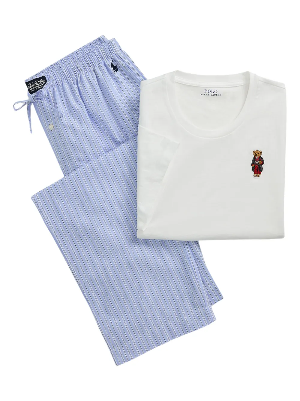 Хлопковая пижама Polo Ralph Lauren, белый
Хлопковая пижама Polo Ralph Lauren, белый