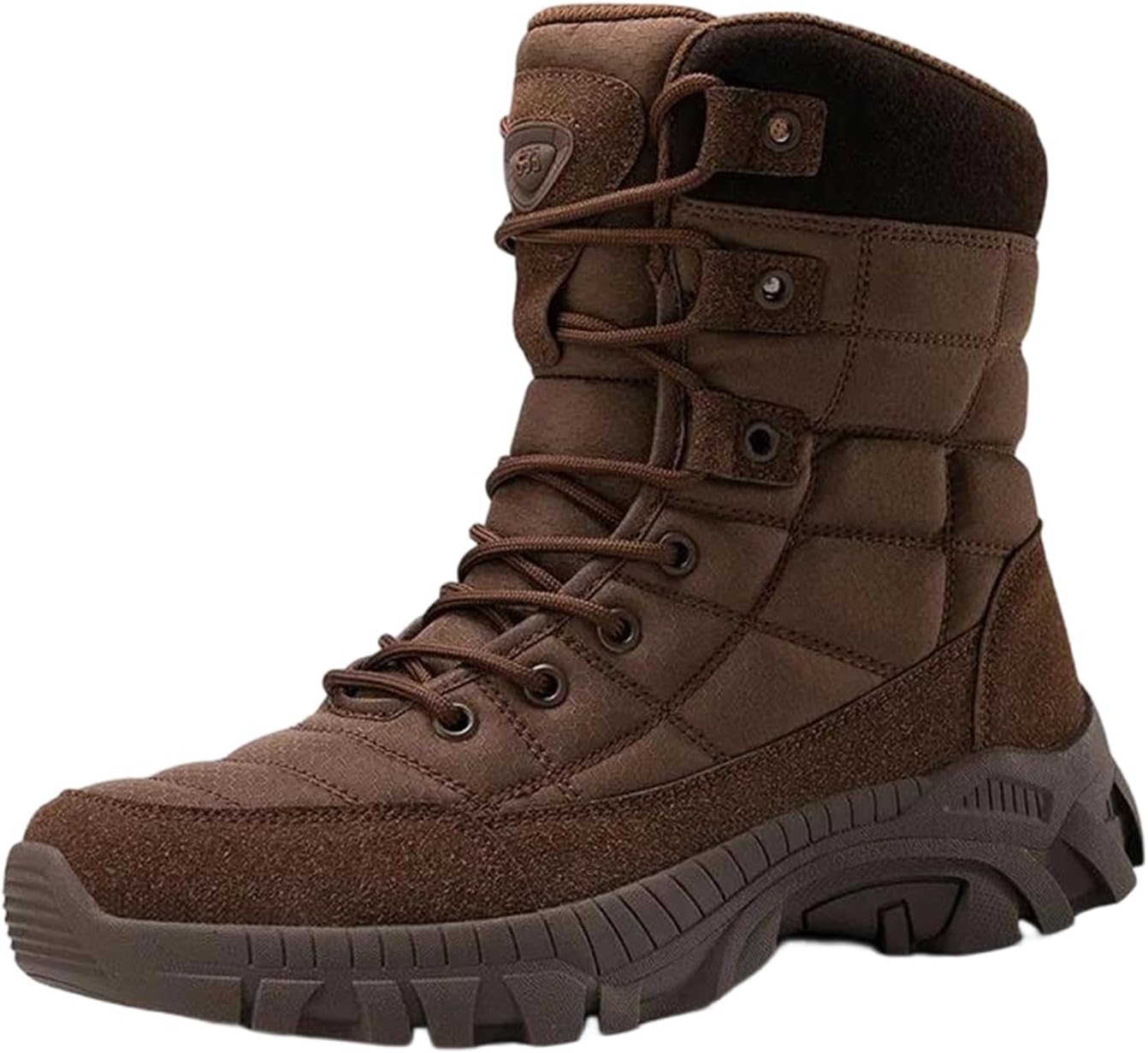 Мужские тактические походные ботинки Alloaone из коровьей кожи, водонепроницаемые пустынные ботинки, противоскользящие наружные ботинки для работы и восхождений, коричневый
Мужские тактические походные ботинки Alloaone из коровьей кожи, водонепроницаемые пустынные ботинки, противоскользящие наружные ботинки для работы и восхождений, коричневый