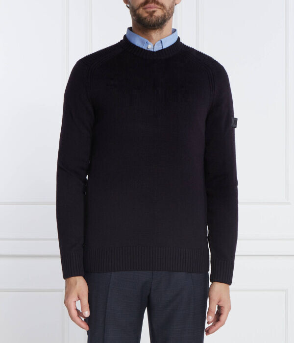 Джемпер мужской Joop! полушерстяной, синий
Джемпер мужской Joop! полушерстяной, синий