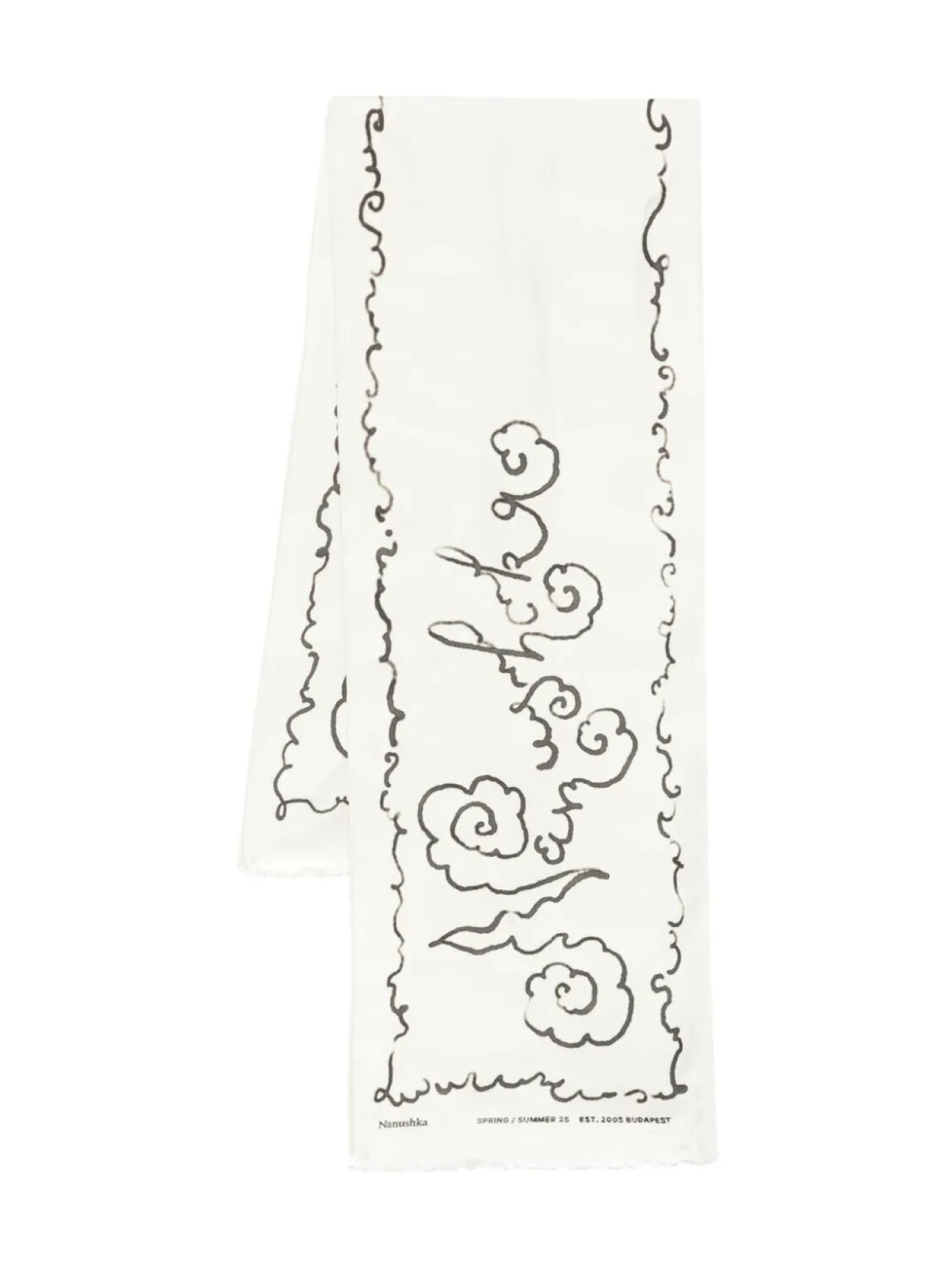 Nanushka шелковый платок с бахромой, нейтральный цвет
Nanushka шелковый платок с бахромой, нейтральный цвет