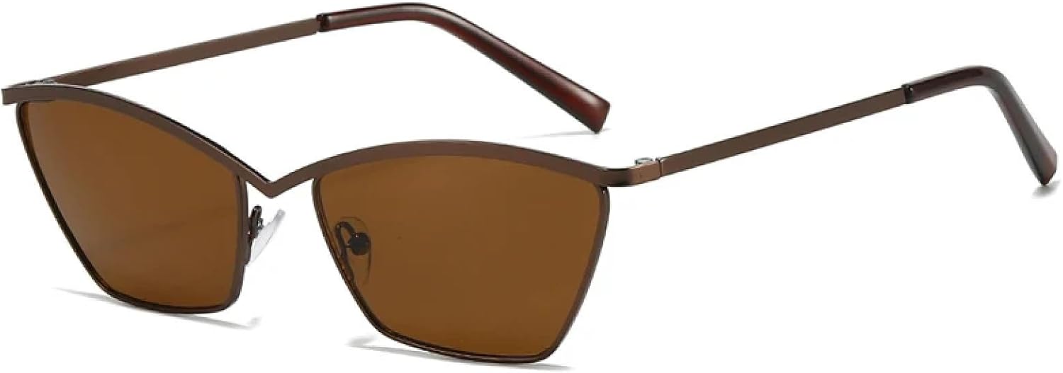 Ретро-очки «кошачий глаз» высокого качества для мужчин и женщин, в металлической оправе, винтажный стиль, роскошные трендовые очки с защитой от УФ-излучения UV400 TKKTLLT, Brown Brown
Ретро-очки «кошачий глаз» высокого качества для мужчин и женщин, в металлической оправе, винтажный стиль, роскошные трендовые очки с защитой от УФ-излучения UV400 TKKTLLT, Brown Brown