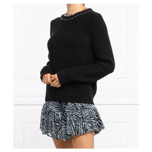 Свитер обычного кроя с цепочкой Michael Kors, черный
Свитер обычного кроя с цепочкой Michael Kors, черный