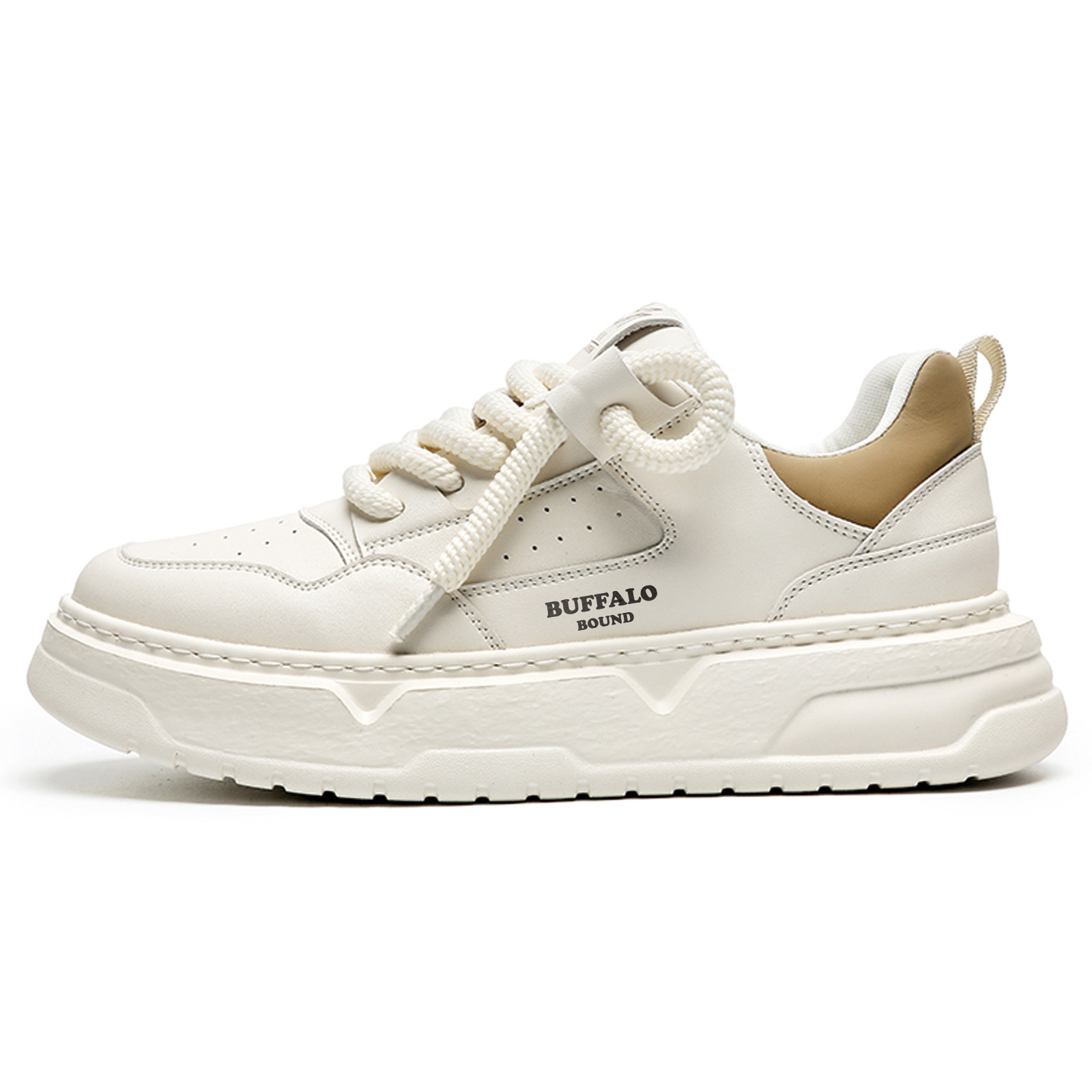 Антискользящие износостойкие мужские скейтерские кросовки низкие белые BUFFALO BOUND, бело-черные
Антискользящие износостойкие мужские скейтерские кросовки низкие белые BUFFALO BOUND, бело-черные