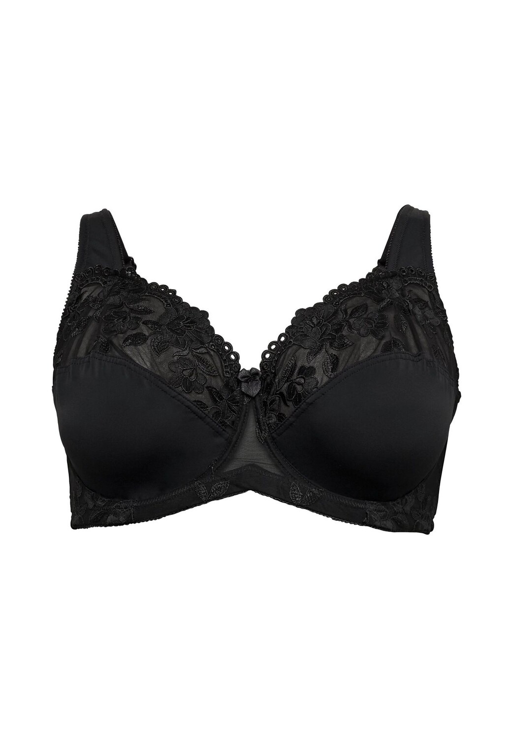 Бюстгальтер на косточках со слегка прозрачным кружевом sheego, цвет Schwarz B
Бюстгальтер на косточках со слегка прозрачным кружевом sheego, цвет Schwarz B
