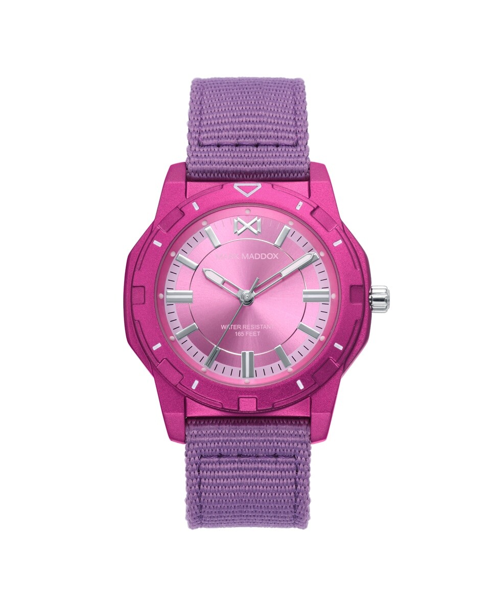 Женские часы Mission, алюминиевый корпус, нейлоновый ремешок фиолетового цвета Mark Maddox, фиолетовый
Женские часы Mission, алюминиевый корпус, нейлоновый ремешок фиолетового цвета Mark Maddox, фиолетовый